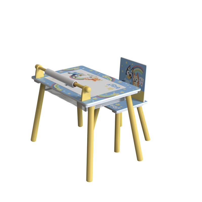 Kids 2 Piece Rectangular Play Or Activity Table and Chair Set