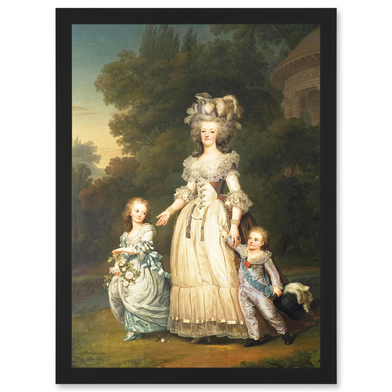 Portrait Doomed Queen Marie Antoinette Children France - Single Picture Frame Print