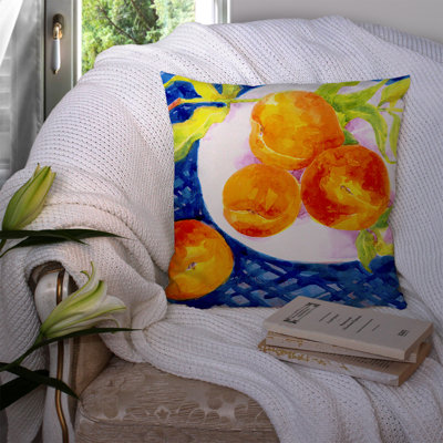  Housse et insert de coussin d'extérieur carré Bowl of Peaches