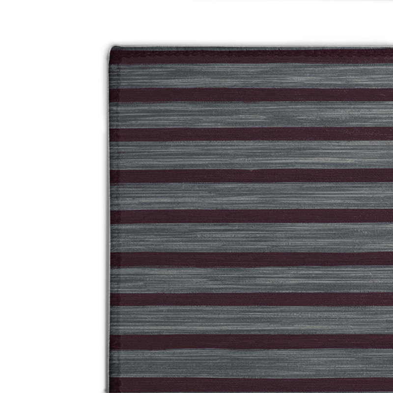 Tapis intérieur / extérieur gris HorizontalStripes, Rectangle 4pi x 6 pi