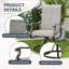 Ashan 6-Piece Swivel Rocking Patio Chair Metal Outdoor Dining Armchair Set -1703468664