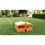 AIYAPLAY Kids Sand Pit with Lid, Wooden Sandpit with Foldable Picnic Table