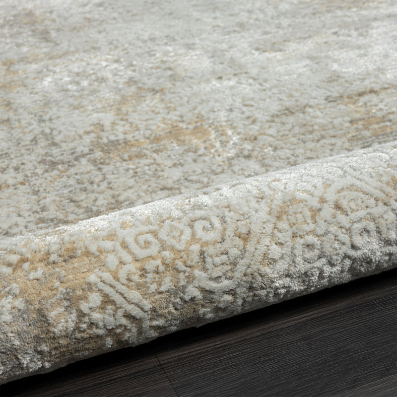 Tapis abstrait en polyester / polypropylène tissé à la machine Berrima, Tapis de couloir 2 pi x 8 pi