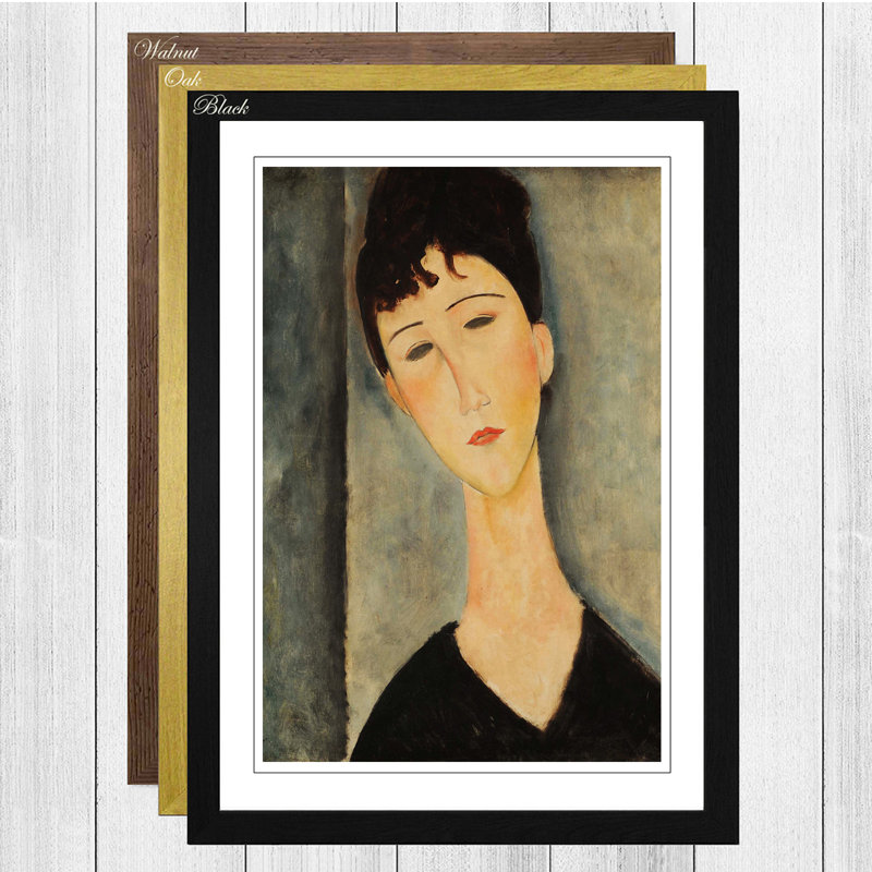 Amedeo Modigliani - Single Picture Frame Painting, Black