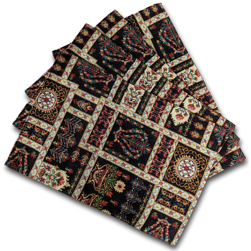 Napperon Traditional, Noir