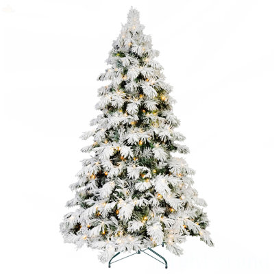 5Ft Flocked Scarecrow-Shaped Christmas Tree