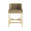Dalia Upholstered Stool with Metal Frame-49918178