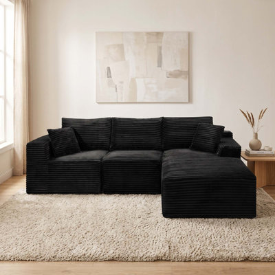 Cloud Modular Sectional Sofa with L-Shape Chaise, No Assembly Required