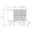 Mini-table de chevet 17,5 po Zoe