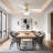 52'' Modern Propeller Dimmable Ceiling Fan with LED Lights and Remote Control