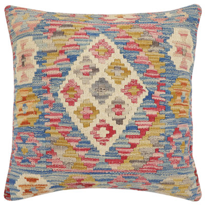 100% Wool Throw Square Pillow Cover & Insert