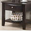 Table de bout simple en bois avec table de bout et tiroir d'appoint