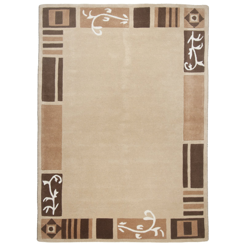 Stevenage Wool Hand Woven Area Rug, Rectangular 140 x 200cm