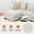 116" Sleeper Sofa with Ottoman for Living Room-1596062369