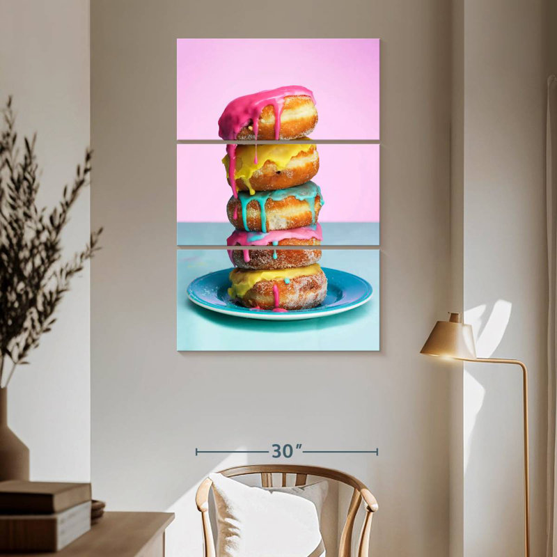 Yarlin Frosted Doughnut Stack, 65" H x 42" W