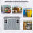 8 X 6 Ft Resin Outdoor Storage Shed Waterproof Shed With Floor & Two Windows & Lockable Door, Tool Shed-124152585