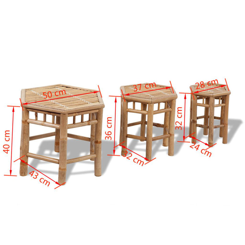 Wood Outdoor Ottoman