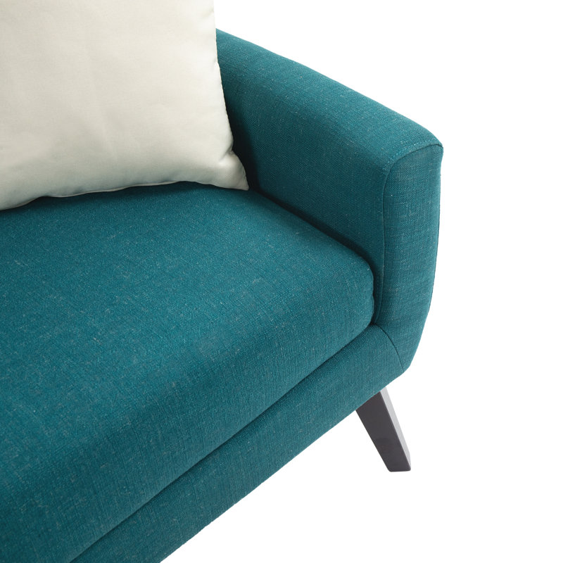 Ensemble de salon inclinable 3 pièces Stephanny, Bleu clair
