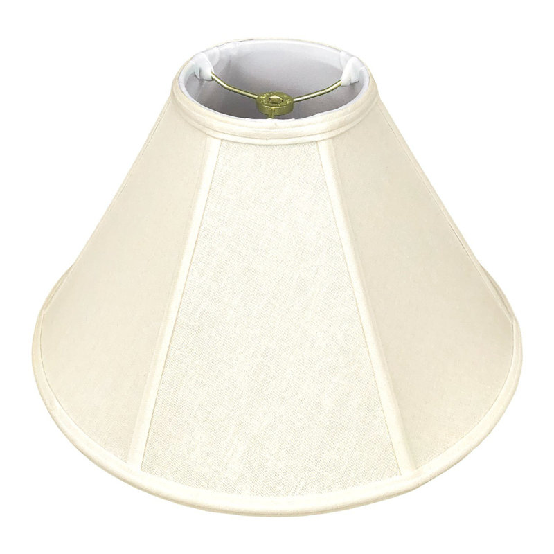 Abat-jour cloche en lin (araignée), Lin coquille d'œuf, H 11,5 po x l 18 po x P 6 po