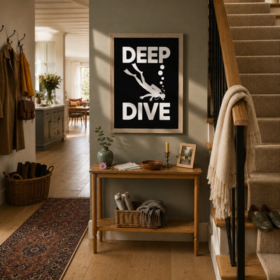 Deep Dive Emblem Minimalist - Print