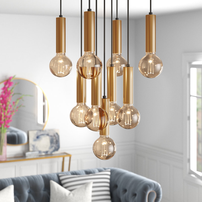 Gatsby 9 - Light Cluster Pendant, Copper