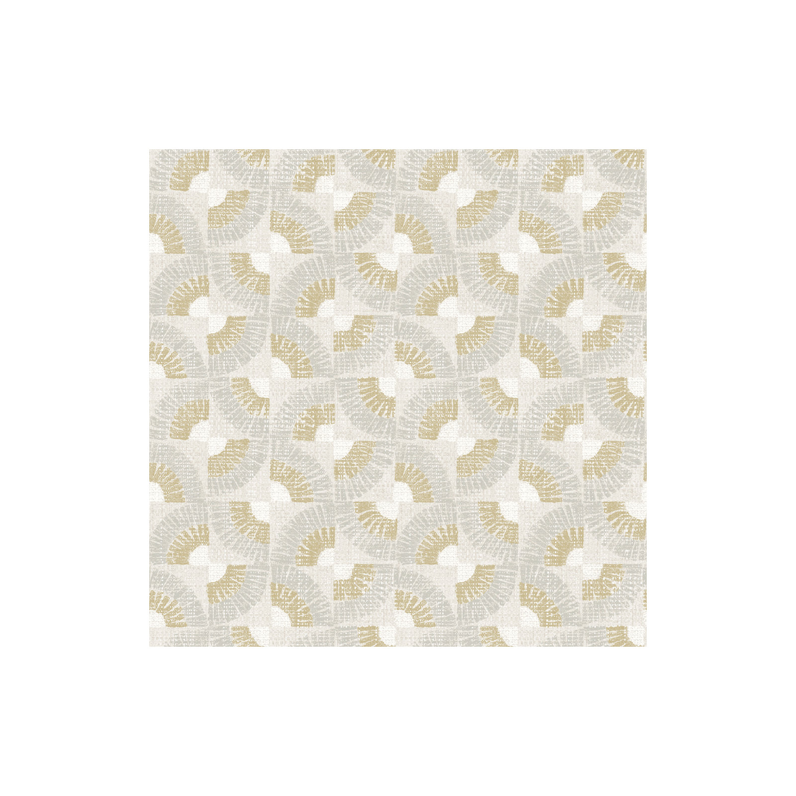 Faux Grasscloth Fans Peel and Stick Wallpaper, Brown