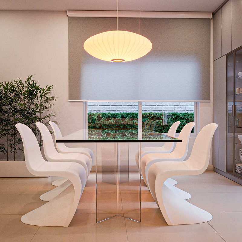 Boomerang Glass Dining Table