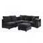 Canapé modulaire moderne avec plusieurs configurations, accoudoirs de rangement, ports USB et coussins en mousse haute densité confortables-1558918749