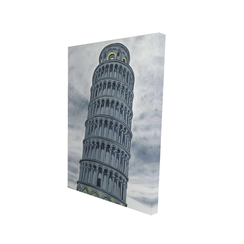 Tour de Pise en Italie, toile | Décoration intérieure unique