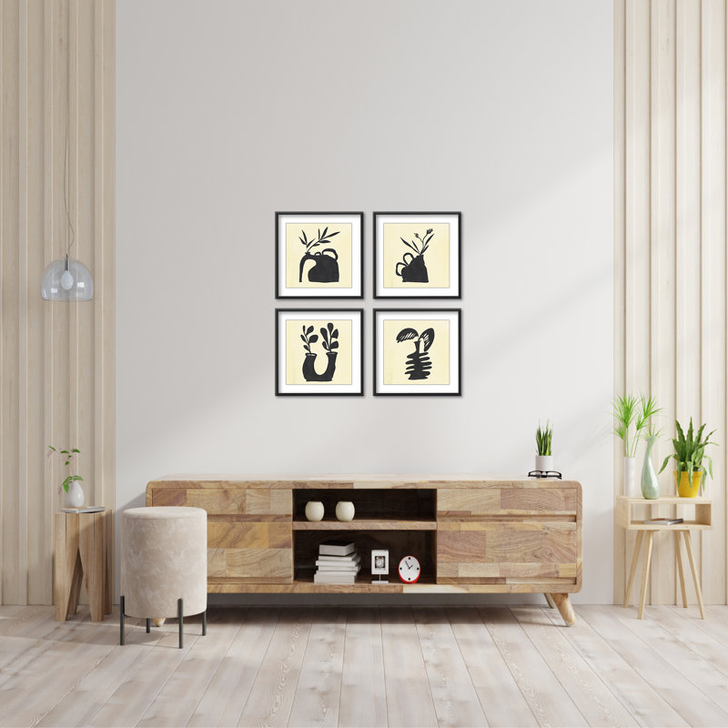 Nature Inspired Royal Bloom Quartet, 48" H x 32" W