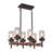 6-light Industrial Farmhouse Linear Pendant Light