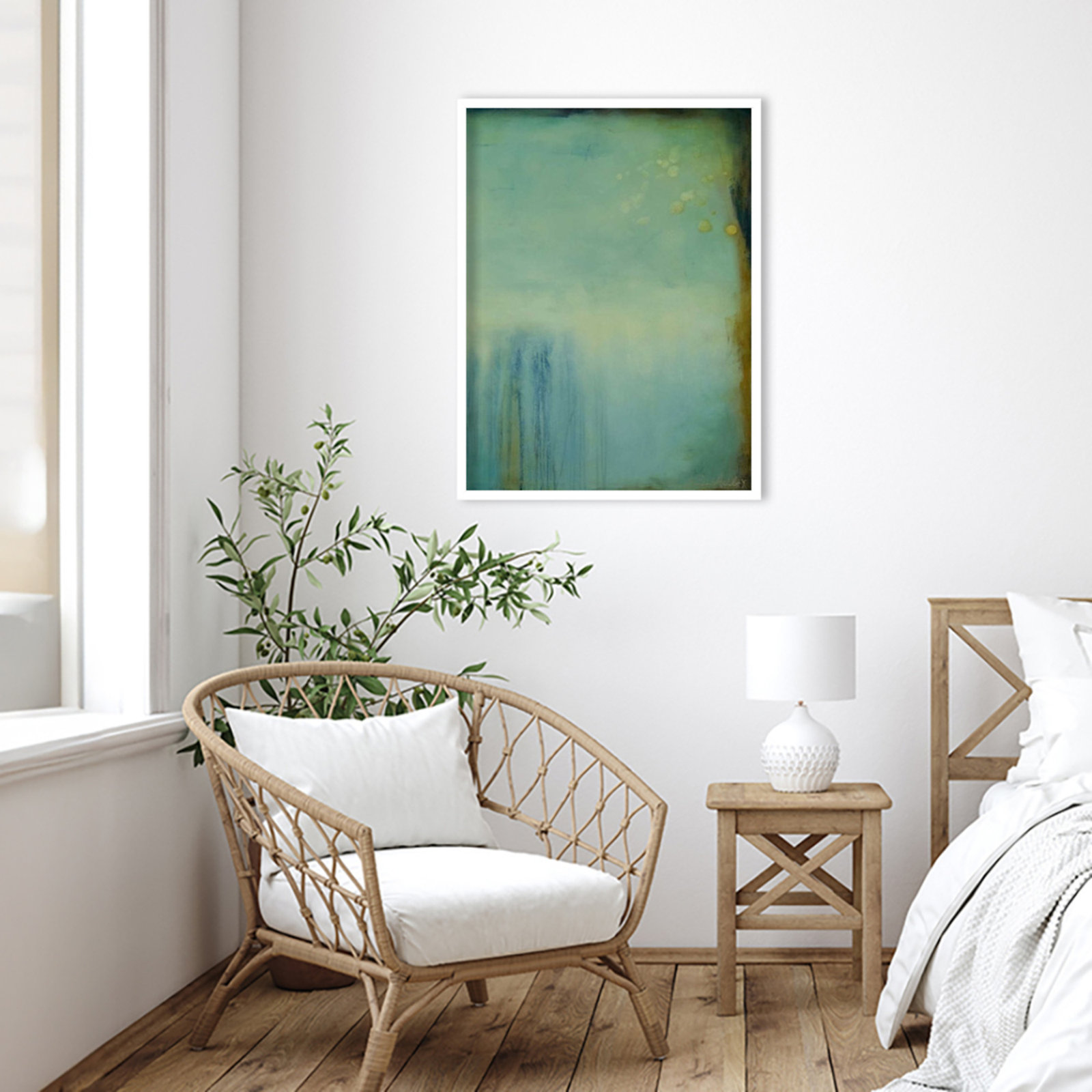 Whispering Souls II Print by Erin Ashley, 33" H x 25" W, White