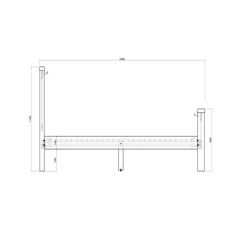 Ashlyn Bed, Super King (6')