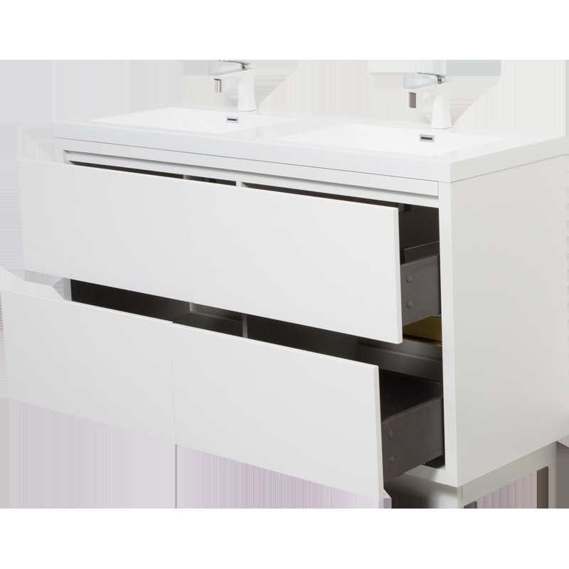 Meuble-lavabo autoportant 59 po avec lavabo 59 po