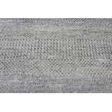 Hand-Knotted High-Quality Gray Runner