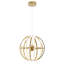 Lustre 10 lumières DEL en aluminium doré avec diffuseurs-29552682