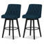 Tabouret de comptoir pivotant rembourré Malakeh avec structure en bois massif-346247744-390680687-389556598