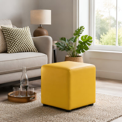 Faux Leather Cube Seating