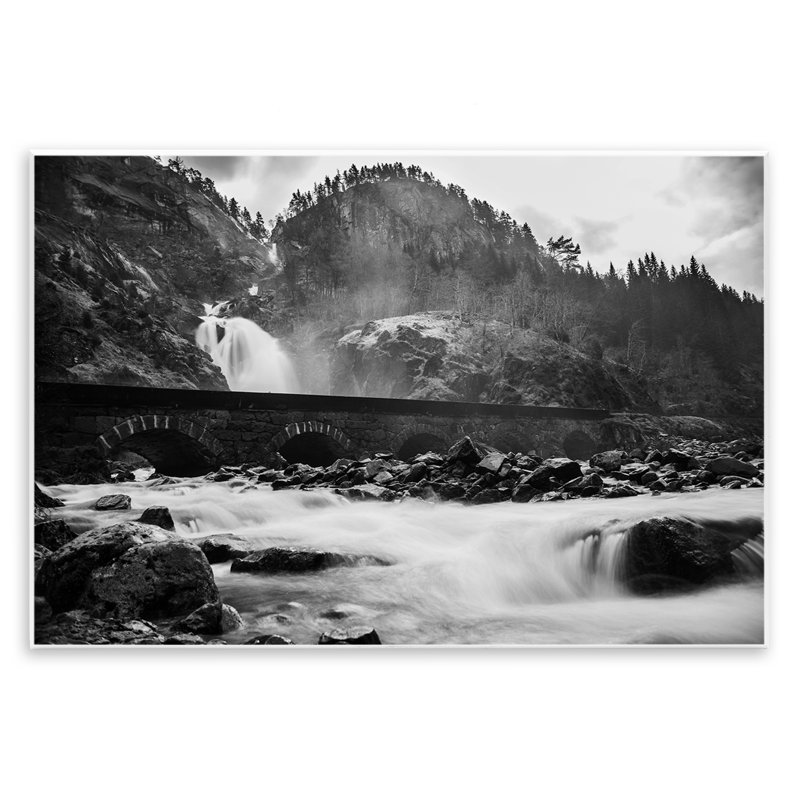  «Waterfall Ravine», photographie sur plaque murale par Thomas Tepstad Berge, H 13 po x l 19 po