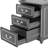 3 Drawer Bedside Table With Reading Light-829931891