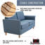 Leela 2 Seater Linen Loveseat-565713862