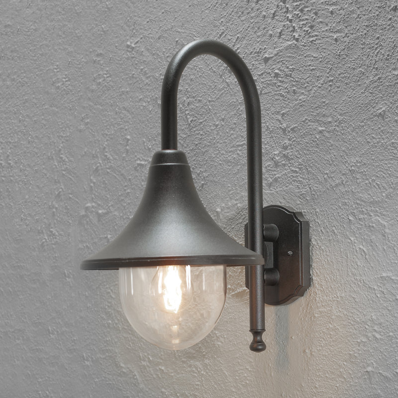 Outdoor Barn Light, Black