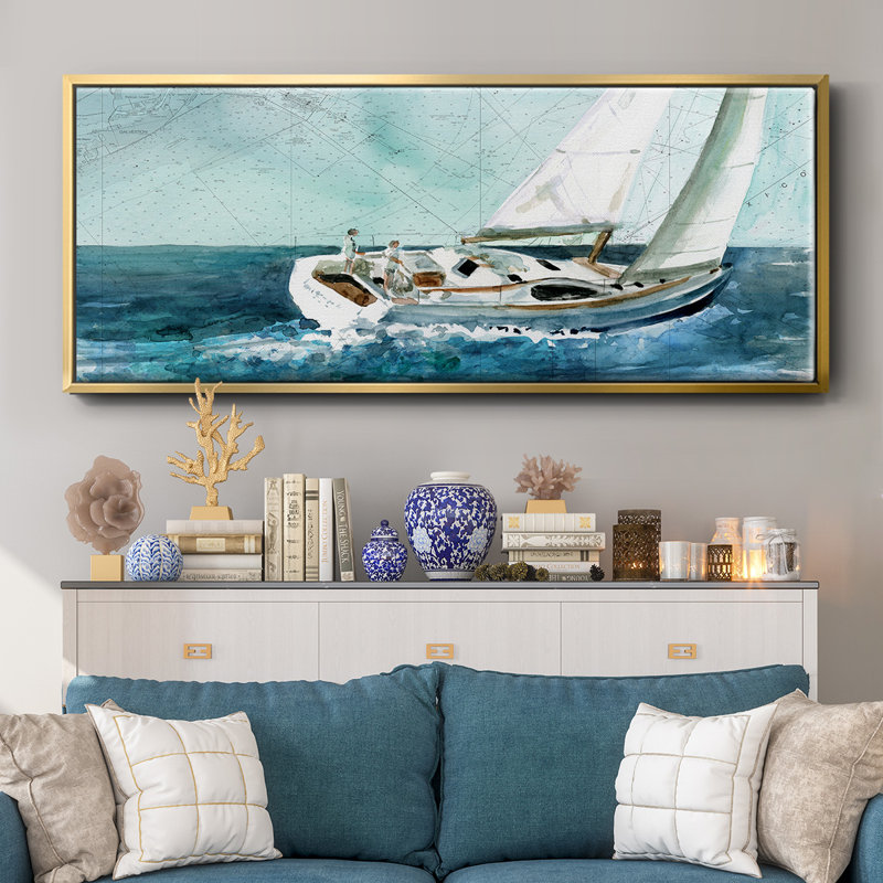 Voile côtière - toile encadrée, H 24 po x l 60 po