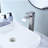 Waterfall - Style Single Handle Bathroom Faucet With Pop Up Drain, No Overflow, Stainless Steel Material, Corrosion Surface, Gentle Waterfall, Ideal For Sinks Without Overflow Spout And Steel,-121617443