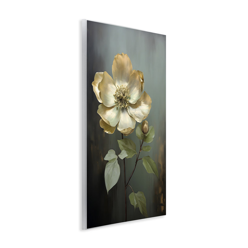 Art mural pétales blancs par Petals Prints Design, H 15 po x l 10 po