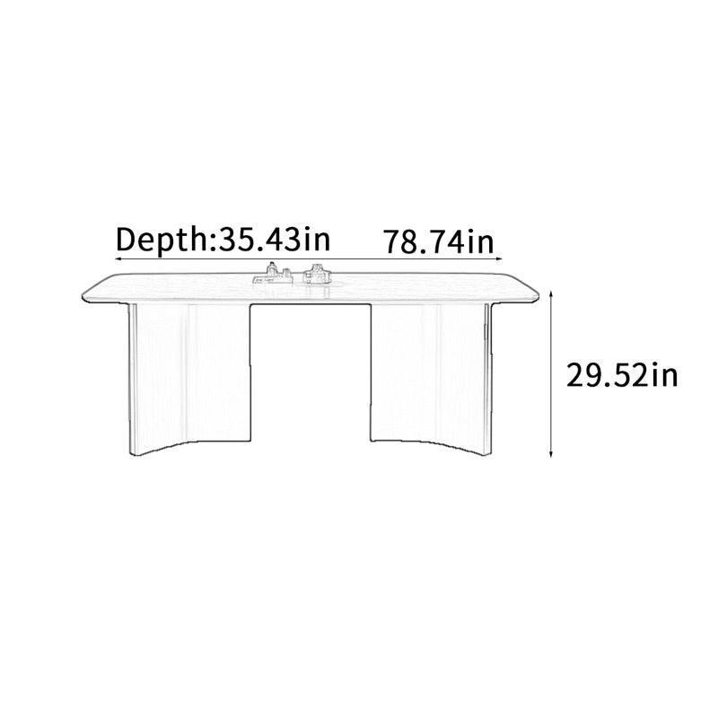 Koley, 29.52"H x 78.74"L x 35.43"W