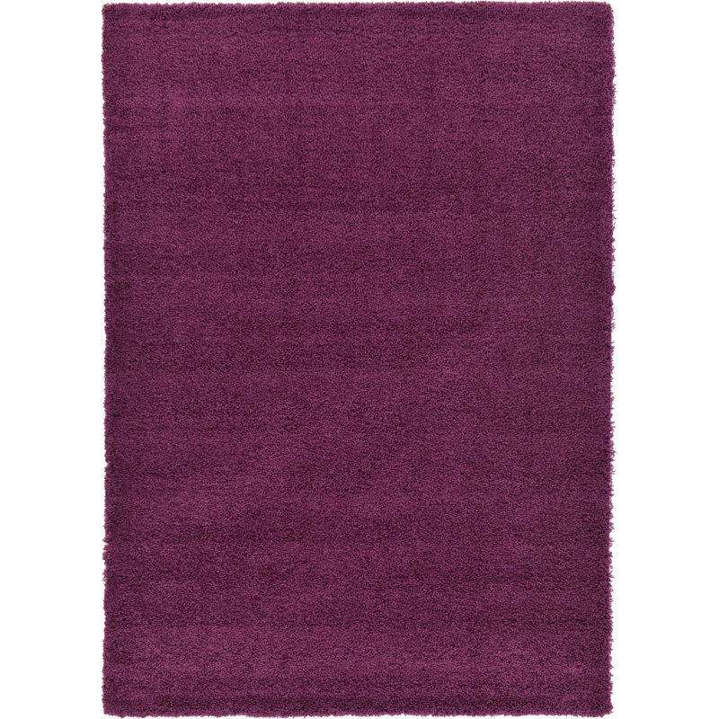 Tapis mauve aubergine Capwell, Rectangulaire 7 pi 1 po x 10 pi
