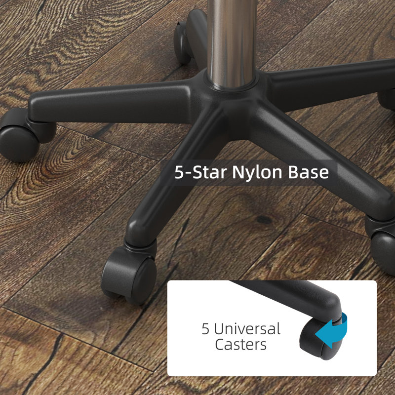 Luren Backed Adjustable Height Lab Stool
