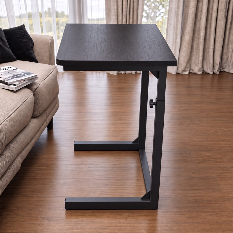 Table pour ordinateur portable à hauteur réglable en C, Noir