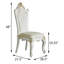 2 pièces de chaises de salle à manger caramel et perle antique - sophistiquées avec rembourrage en mousse et structure en bois d'hévéa